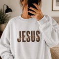 Jesus Saves Crewneck Sweatshirt, Christian Fall Shirt, Minimalist Faith Statement