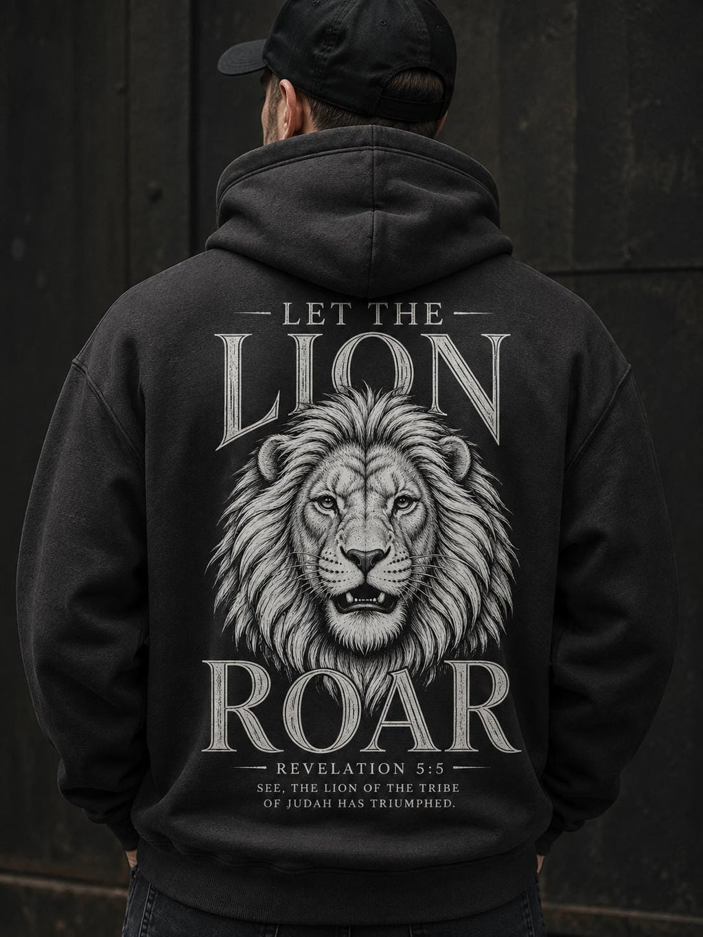 Lion of Judah Christian Hoodie, Revelation 5:5 Faith Sweatshirt, Let the Lion Roar Graphic