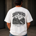 Psalm 23 Shepherd Landscape Graphic Tee, Vintage Christian Apparel