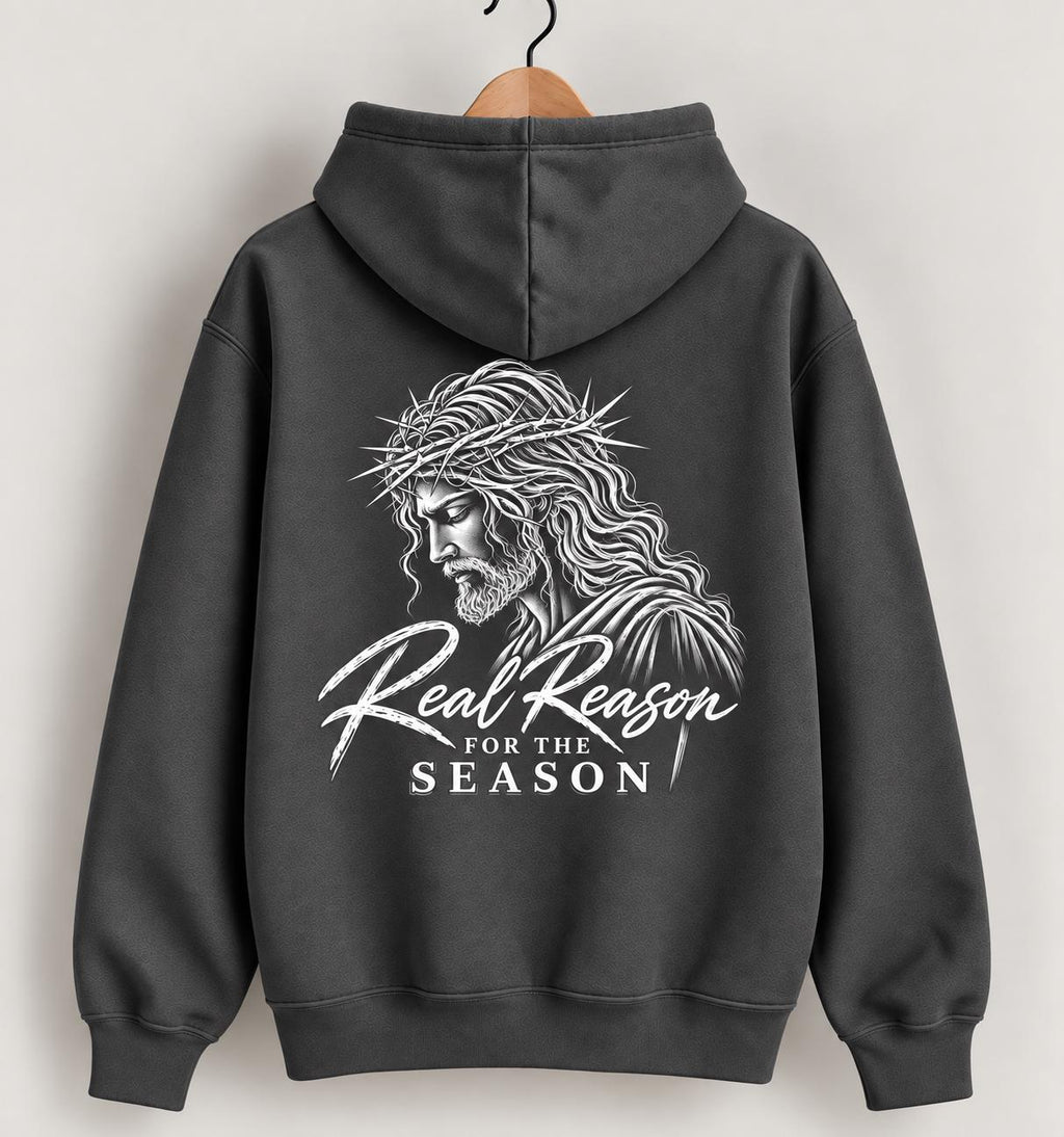 Jesus Portrait Hoodie, Jesus is the Reason for the Season, Christmas 2026 Unisex Christian Sweatshirt