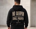 No Weapon Formed Against Me Hoodie, Isaiah 54:17 Christian Hoodie, Faith Based Streetwear, Men’s Bible Verse Sweatshirt, Christian Gift
