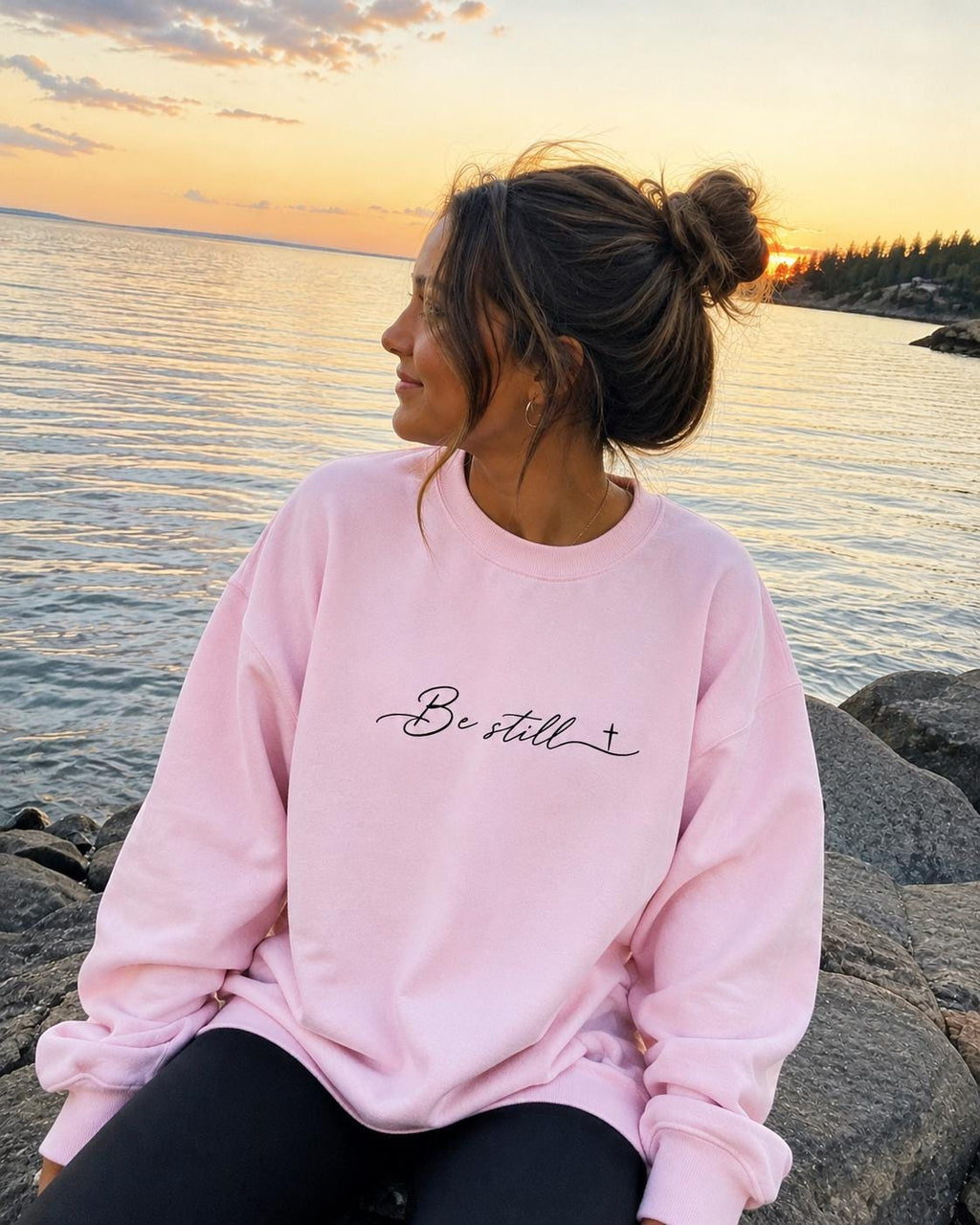 Minimalist Christian Crewneck, Psalm 46:10 Be Still, Be Still Sweatshirt, Christmas Sweatshirt Present for Her 2026