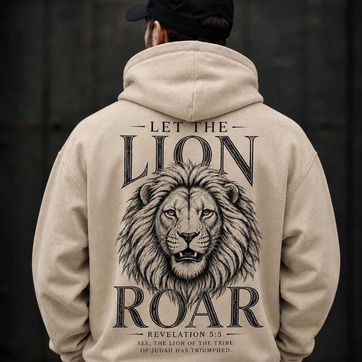 Lion of Judah Christian Hoodie, Revelation 5:5 Faith Sweatshirt, Let the Lion Roar Graphic