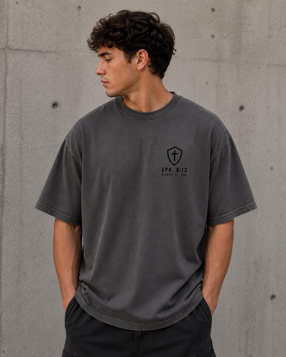 Minimalist Ephesians 6:13 Armor of God T-Shirt, Christian Streetwear Tee
