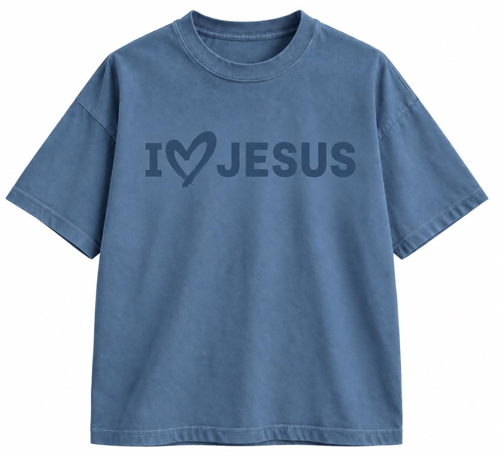 I Love Jesus Unisex Tshirt, Heart Symbol Tee, I love Jesus Gender Neutral Tshirt, Comfort Colors Shirt