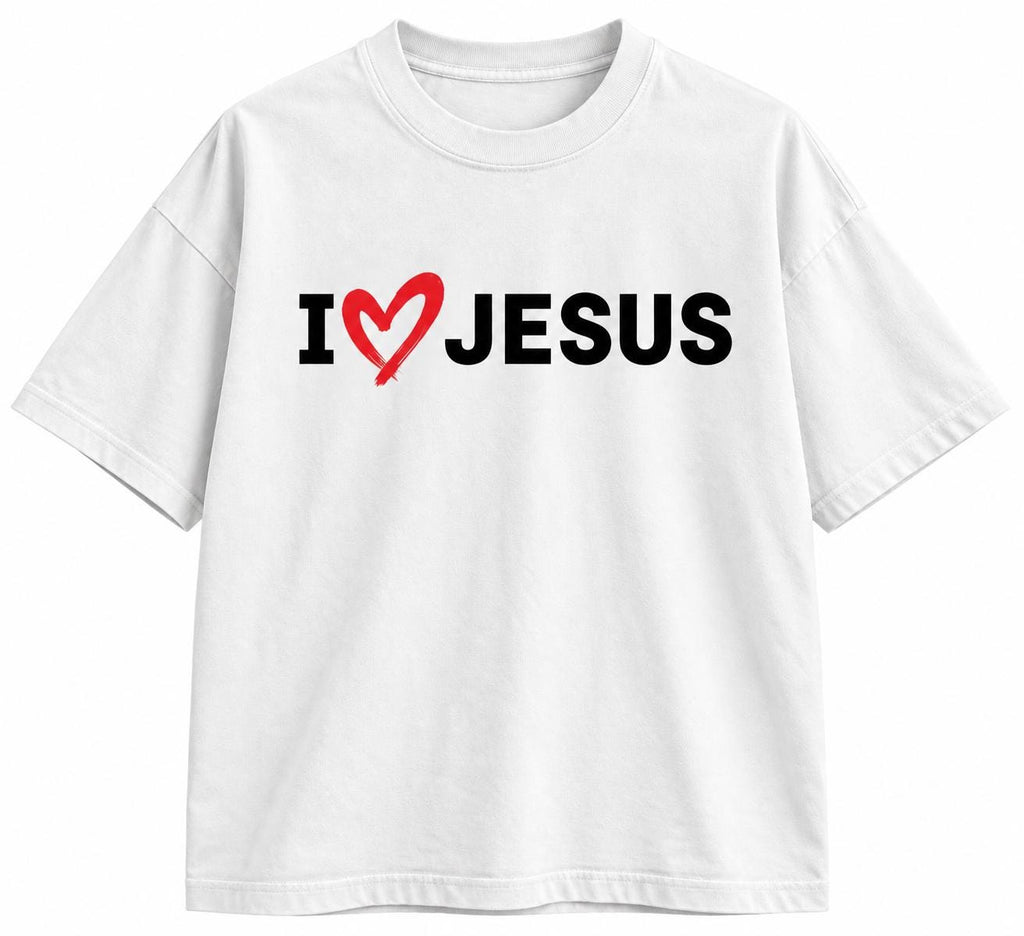 I Love Jesus Unisex Tshirt, Heart Symbol Tee, I love Jesus Gender Neutral Tshirt, Comfort Colors Shirt