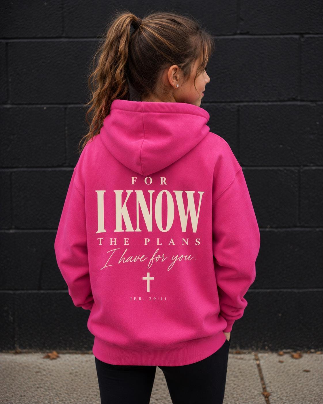 Jeremiah 29:11 Youth Hoodie, I Know the Plans Bible Verse Sweatshirt, Christian Gift for Teens