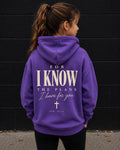 Jeremiah 29:11 Youth Hoodie, I Know the Plans Bible Verse Sweatshirt, Christian Gift for Teens