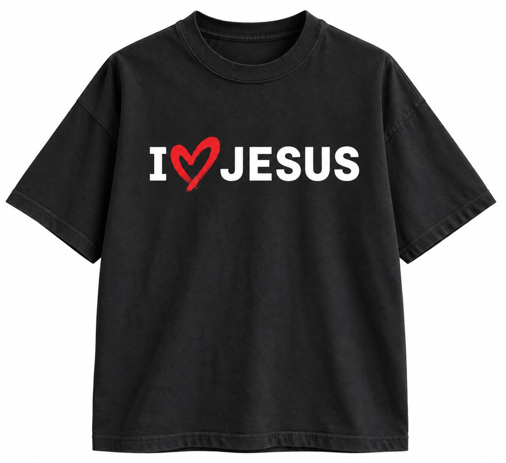 I Love Jesus Unisex Tshirt, Heart Symbol Tee, I love Jesus Gender Neutral Tshirt, Comfort Colors Shirt