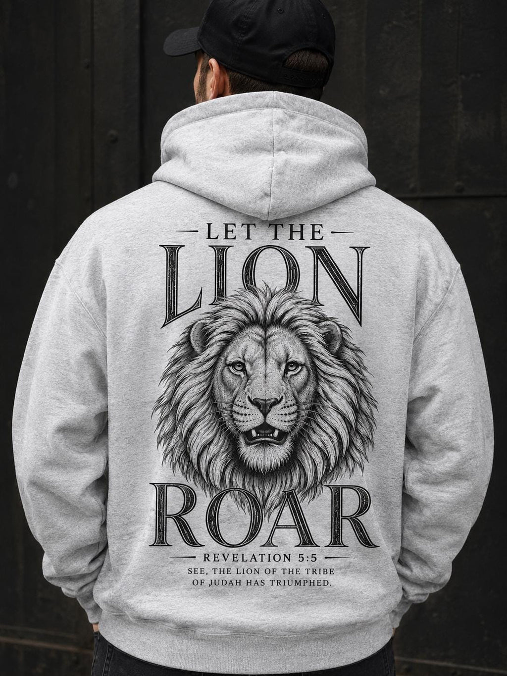 Lion of Judah Christian Hoodie, Revelation 5:5 Faith Sweatshirt, Let the Lion Roar Graphic